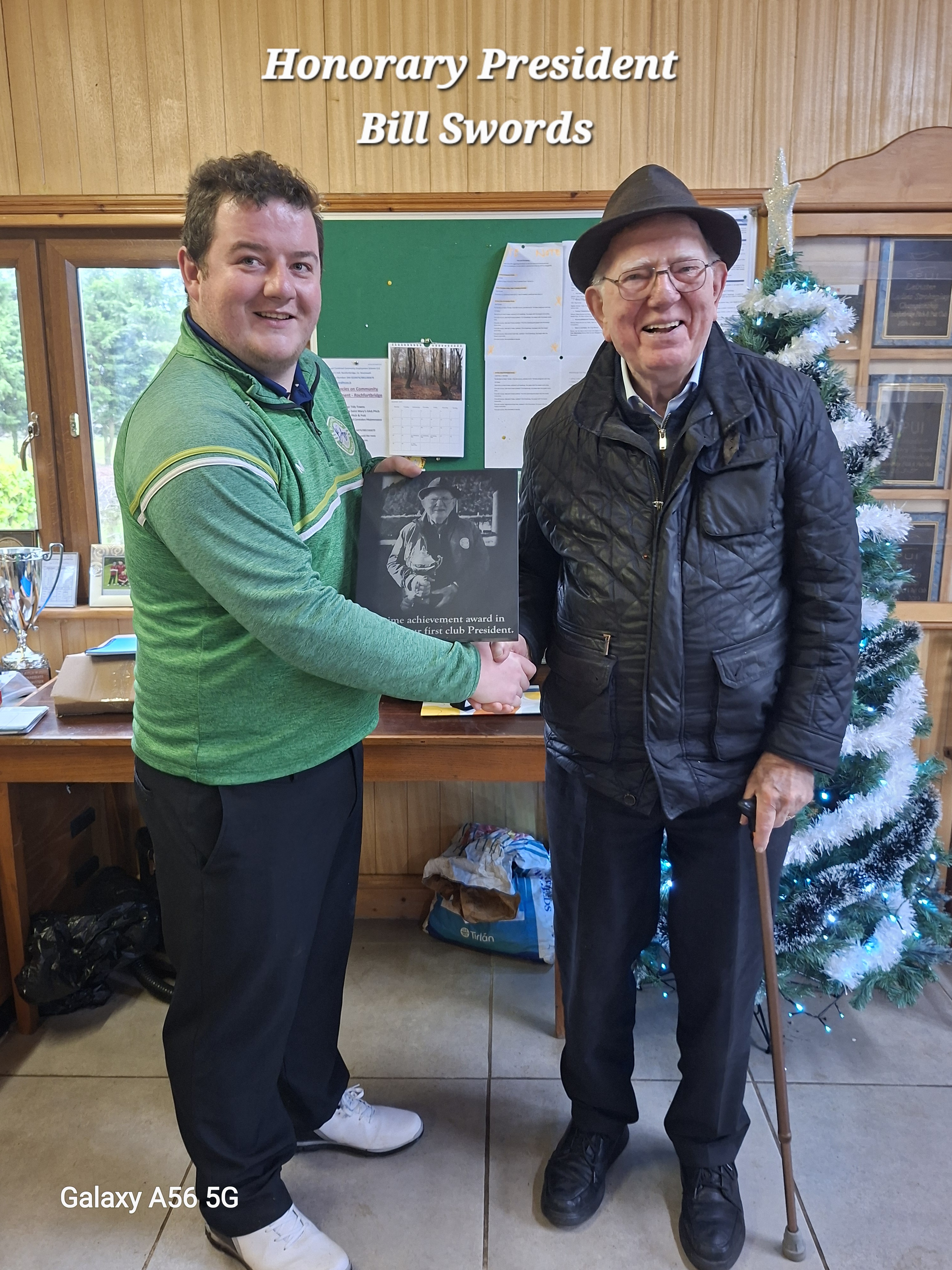 Honorary President Bill Swords and Chairman Martin White